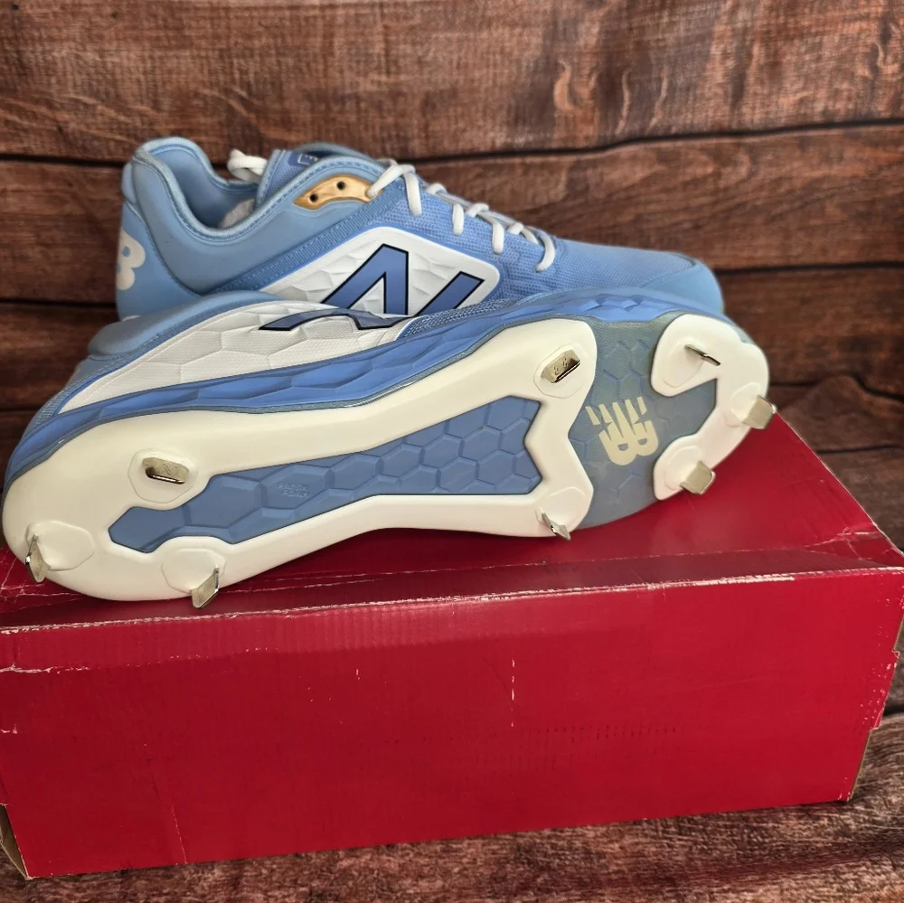 New Balance Men's 3000v4 Metal Baseball Cleats Size 16 Blue/White NIB
